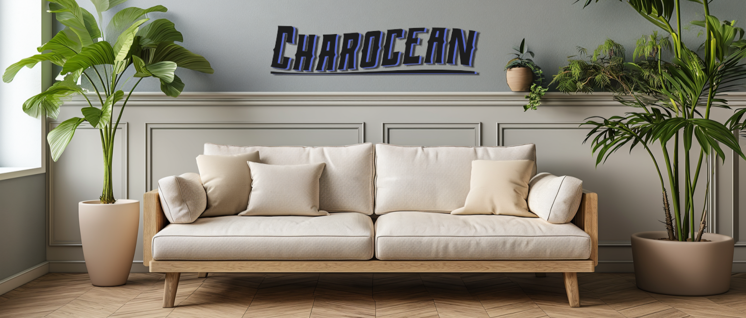 Декоративний настільний фонтан Charocean з LED підсвіткою та ефектом туману, для дому та офісу, з можливістю розміщення рослин