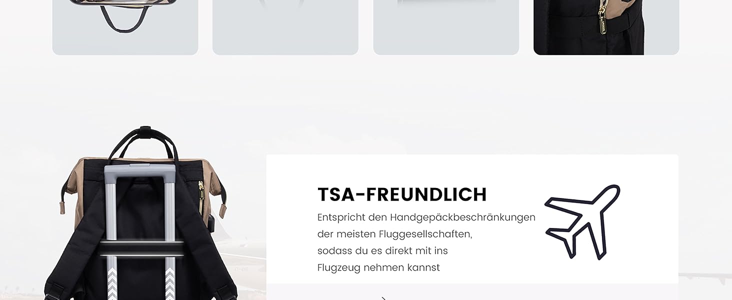 LOVEVOOK Рюкзак для жінок великий, шкільний рюкзак вологостійкий з відділенням для ноутбука, сумка для роботи, рюкзак для подорожей, ручна поклажа для літака, для університету, подорожей, бізнесу, світло-сірий