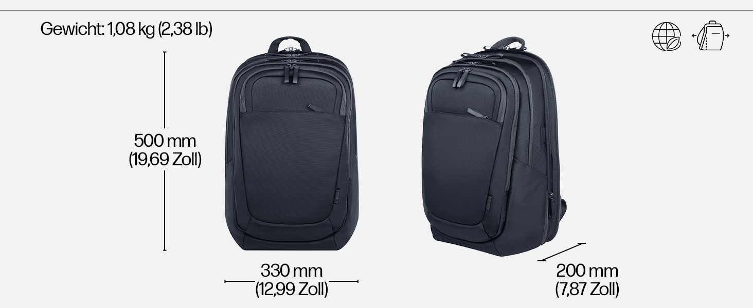 Рюкзак для ноутбука HP Travel Plus 17