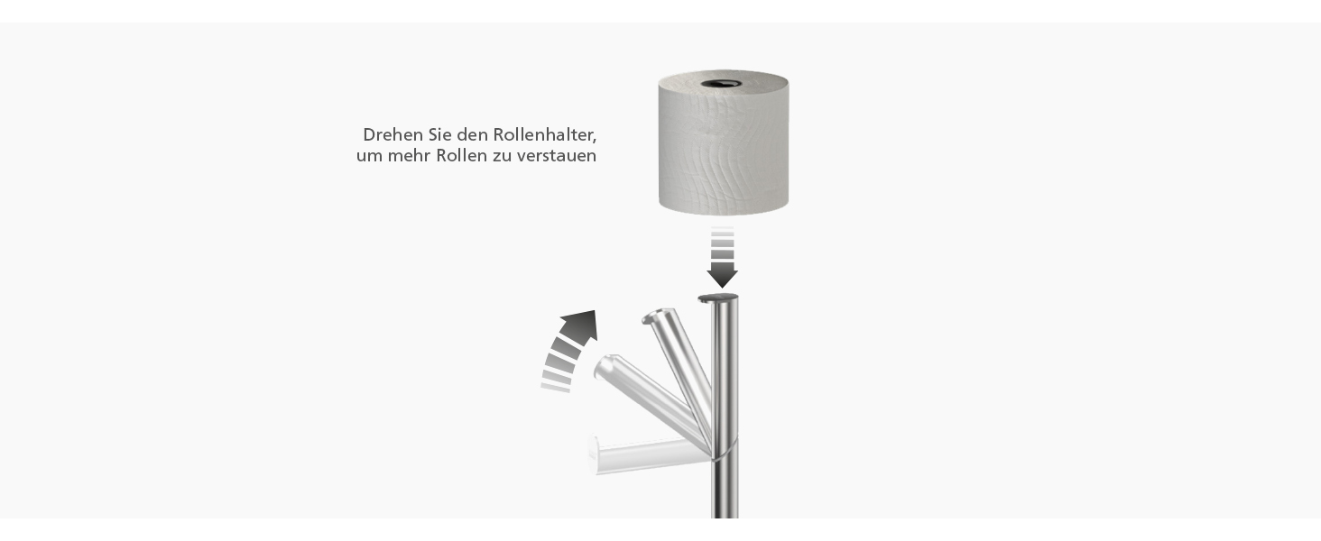 Тримач для туалетного паперу Joseph Joseph EasyStore Luxe з кришкою, нержавіюча сталь, на 3 рулони