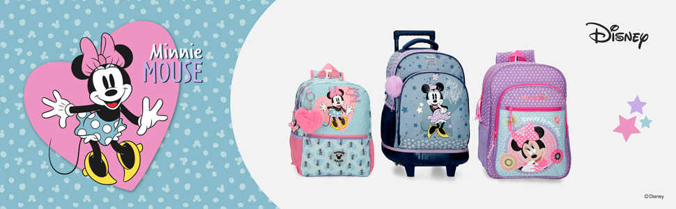 Рюкзак Disney Minnie Style компактний 2 колеса синій 32x43x21 см поліестер 28.9л