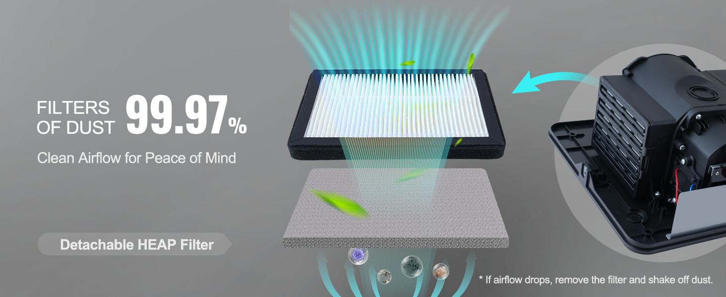 Електричний сушар для рук VEVOR 1300W з HEPA-фільтром - швидка сушка 7-10с, для кухні, ванної, туалету