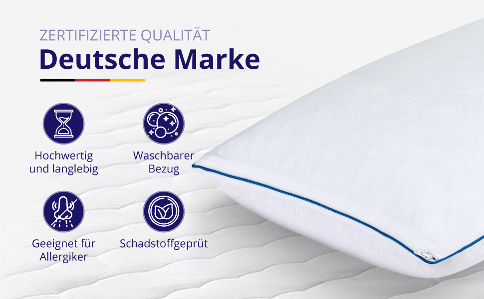 Подушка Mister Sandman 40x80 см, ортопедична з Memory Foam та Honeycomb GelFlex Grid, дихаюча та пральна, для сну на боці, спині та животі, набір 1 шт.