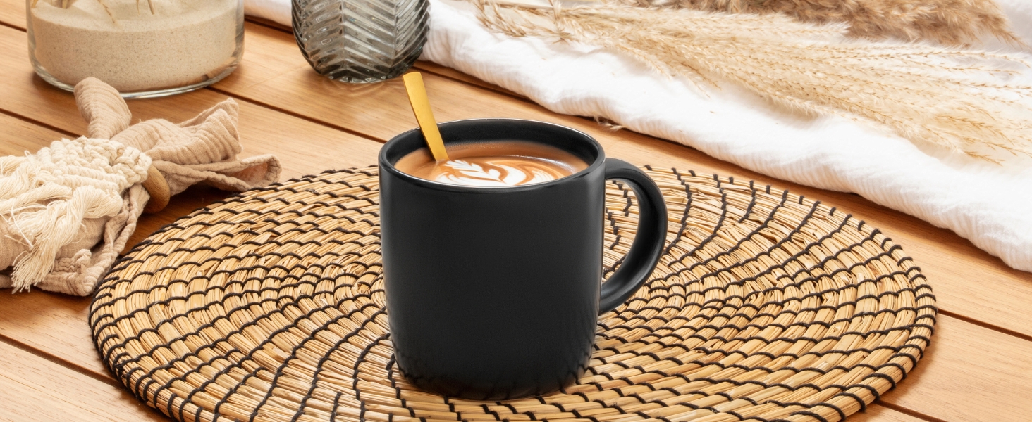 Набір посуду SÄNGER Madeira на 6 осіб, 30 предметів: тарілки, чашки, салатники, чорний керамічний посуд для мікрохвильовки та посудомийної машини | VALUE COLLECTION