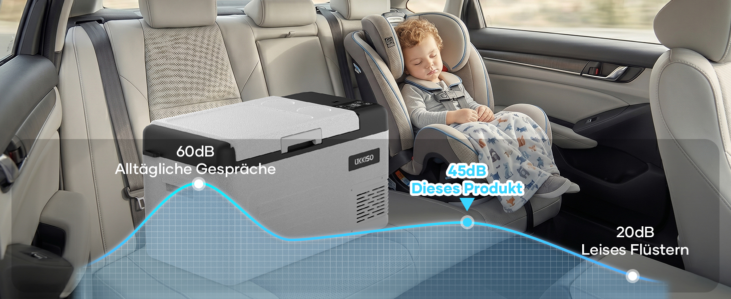 Автомобільний компресорний холодильник 22л 12/24V/220V з USB портами для авто, вантажівок, кемпінгу -20°C до +20°C