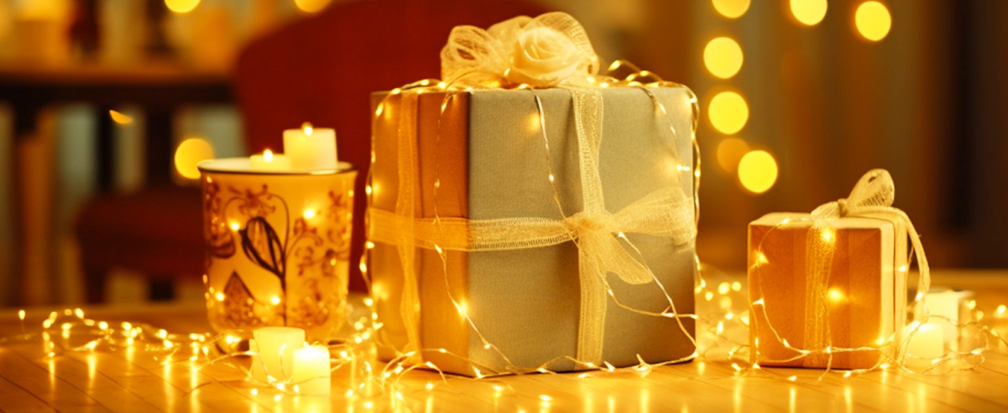 Льотова гірлянда на батарейках, 5 метрів, 50 LED, з таймером та пультом, 8 режимів, вологостійка, тепле біле світло, для декору, 6 шт.