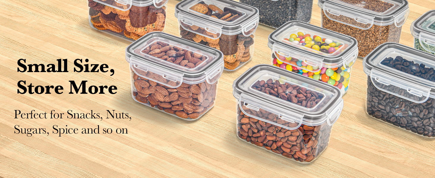 Набір контейнерів для зберігання GoMaihe 12 шт: герметичні, 800 мл, з етикетками, чорні. Ідеально для продуктів, цукру, спецій. Без BPA, можна мити в посудомийній машині.