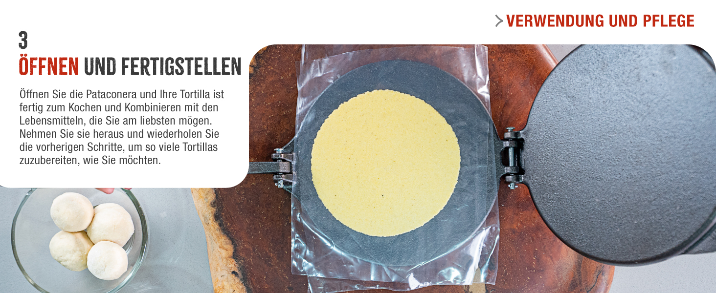 Прес для тортилій Victoria, чавун, 20 см: для тако, арепа, кесаділья, емпанада, патакон