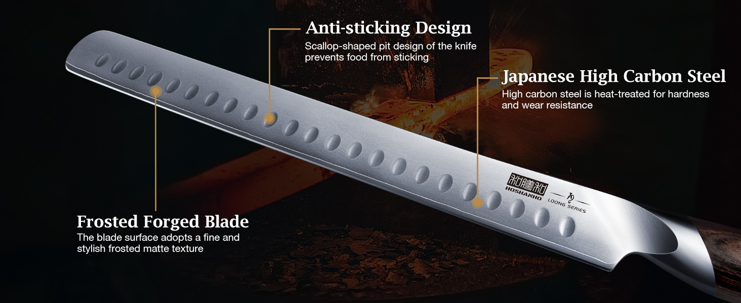 Набір кухонних ножів HOSHANHO: професійний шеф-ніж з нержавіючої сталі (30см)