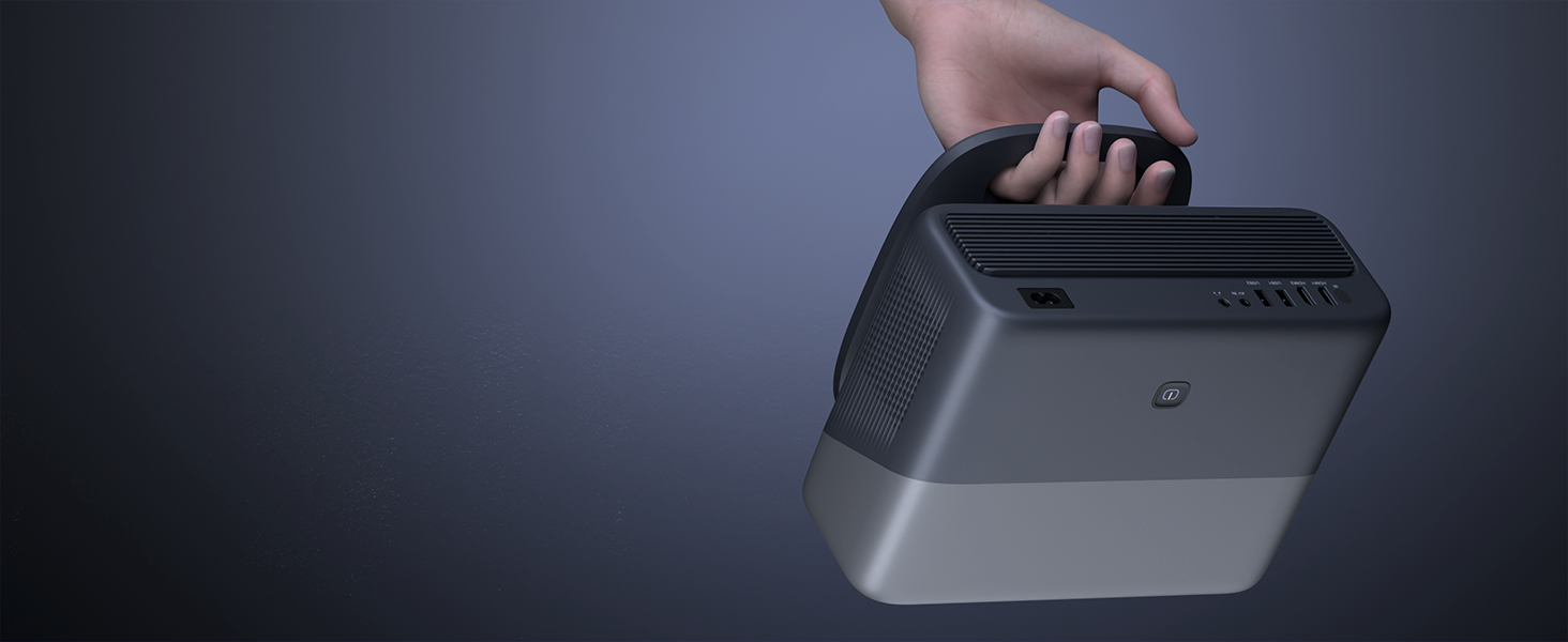 Проектор VISSPL A-28000L 4K з автофокусом та корекцією трапецеїдальних спотворень, 28000 Люмен, WiFi6, Bluetooth, Dolby Audio, Netflix, для домашнього кінотеатру та на відкритому повітрі