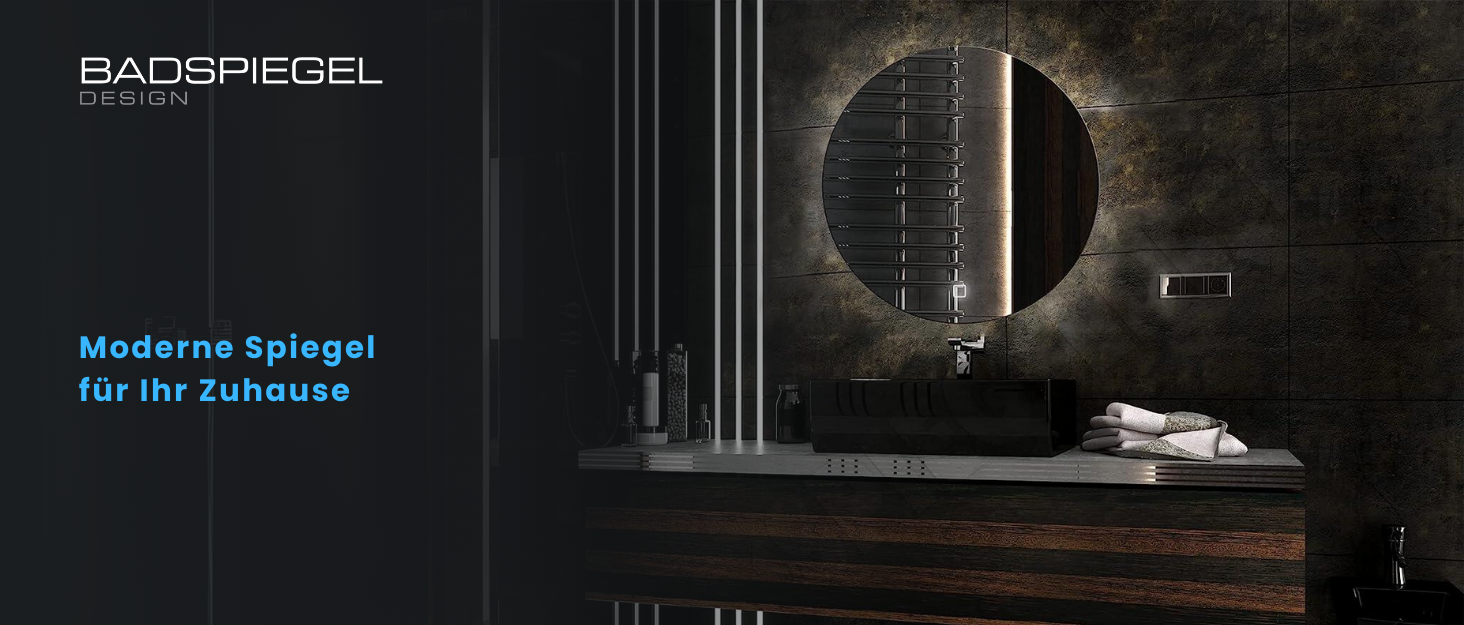 Дзеркало для ванної кімнати з підсвічуванням LED, діаметр 90 см, кругле, нейтральне світло 4000K, 90x90 см