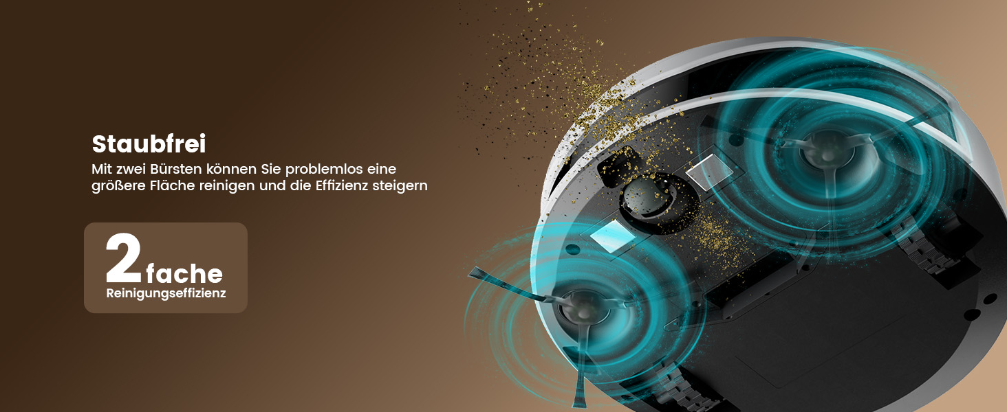 Робот-пилосос LEFANT M210P: потужний, для твердих підлог, з Wi-Fi, Bluetooth, Alexa, 2200Pa, для шерсті тварин