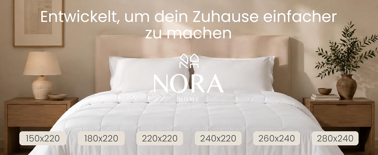 Всесезонна ковдра NORA HOME 2-в-1 (комплект), 220x240 см, біла