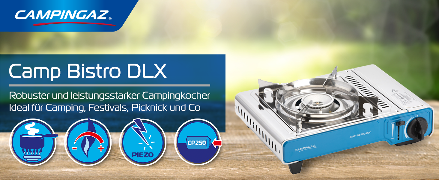 Газовий набір для кемпінгу Campingaz Camp'Bistro з 1 пальником, 2200 Вт, у кейсі