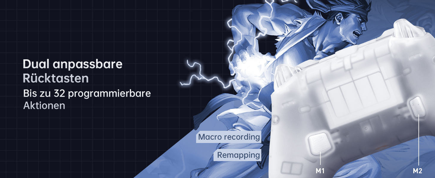 Геймпад Machenike G3V2 для PC, Switch, iOS, Android - Бездротовий контролер з RGB-підсвічуванням та програмованими кнопками