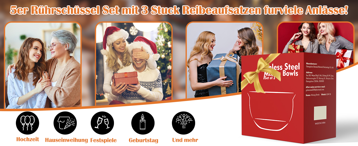 Набір мисок для кухні 5 шт. з нержавіючої сталі з кришками, 4.7л/2.8л/1.9л/1.4л/0.6л. Ідеально для приготування, випічки та зберігання. Складаються одна в одну, можна мити в посудомийній машині. В комплекті тертка.