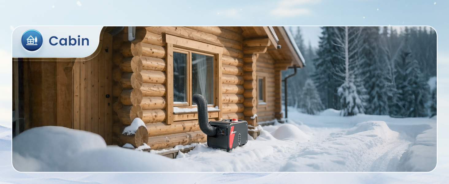 Дизельний опалювач 8kW Blazecore 1S з Wi-Fi, 12/24V/240V, 0.12-0.45 л/год, 10-рівнів регулювання температури, автоматичний старт/стоп для авто та вантажівок