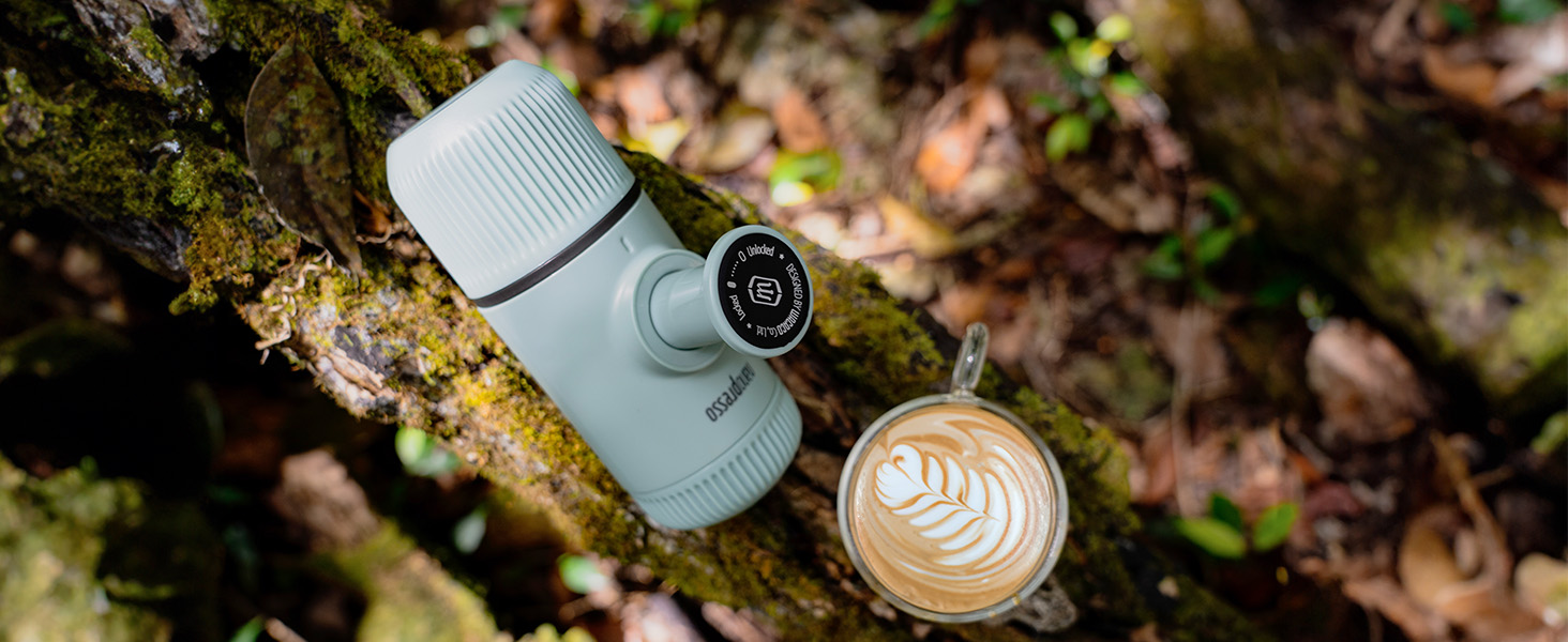 WACACO Nanopresso: портативна кавомашина для еспресо, чорна, 80 мл