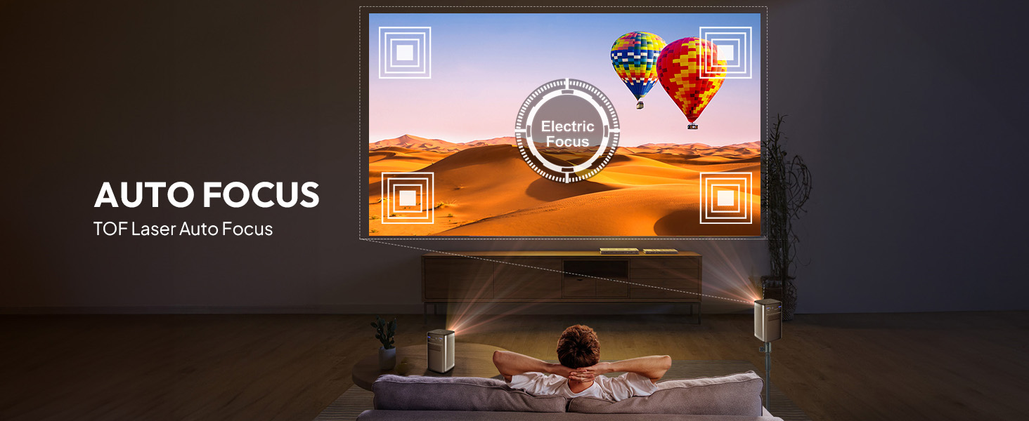 BYINTEK P70 Mini 3D проектор: портативний LED проектор з Wi-Fi, Android 9.0, підтримка 1080P/4K, акумулятор, сумка та штатив (сірий)