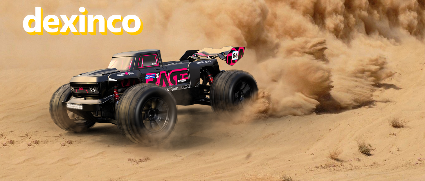 RC Автомобіль 1:16 позашляховик Monster Truck 4WD 40 км/год, водонепроникний, з 2 акумуляторами, помаранчевий
