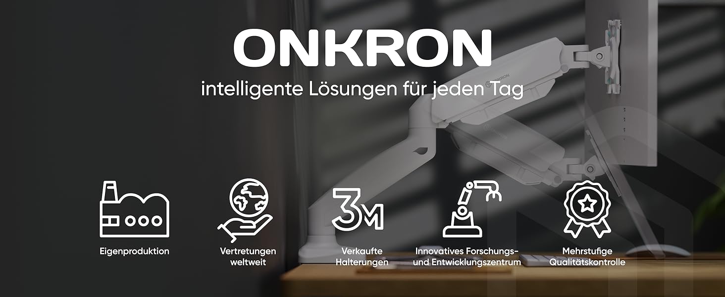 Кріплення для монітора ONKRON G80-B (G80-W) - тримач для екрану 13-32