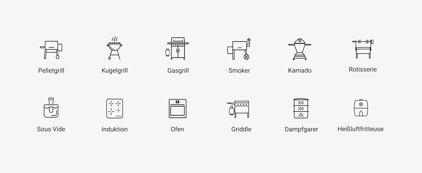 MEATER SE: Бездротовий розумний термометр для м'яса з Bluetooth | Великий радіус дії | Вимірює температуру м'яса та навколишнього середовища | Для приготування на грилі, в духовці, мангалі, на кухні, у коптилці, ротатерії | З чорним зарядним пристроєм