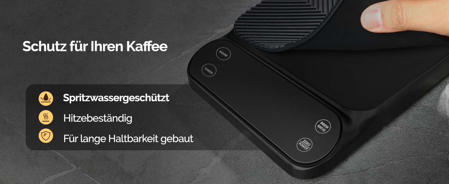 Ваги для кави Maestri House S3 з таймером, 3 кг/0,1 г, перезаряджувані, цифрові, для еспресо, з 3 режимами заварювання, регульованими співвідношеннями та індикатором потоку, для Pour Over, French Press – чорні