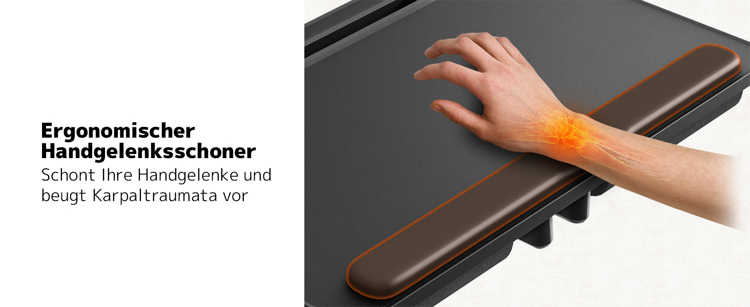 Стіл для ноутбука PUTORSEN - регульована висота та кут нахилу, 58 x 37 см, чорний