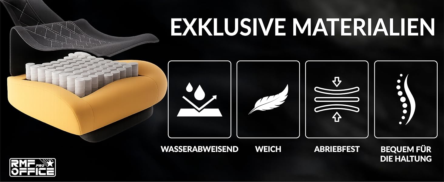 Ергономічне крісло для офісу RMF, регульоване, зручне та розслаблююче – крісло для робочого столу з підніжкою, обертове, регульоване по висоті, коричневе