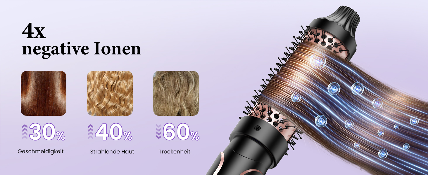 Набір для створення локонів BESTOPE PRO 5 в 1 з LED-дисплеєм: 3 насадки, регулювання температури, рукавичка, кліпси, рожеве золото