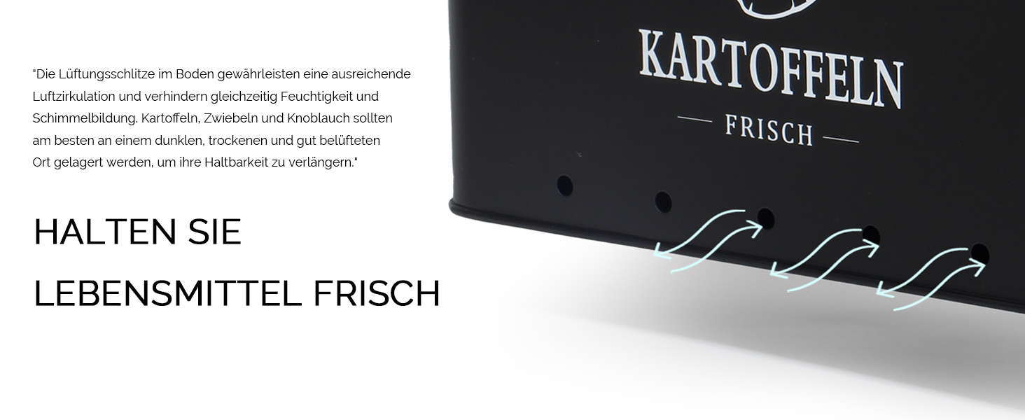 Набір контейнерів для зберігання картоплі, цибулі та часнику 3 шт. з циркуляцією повітря 360°