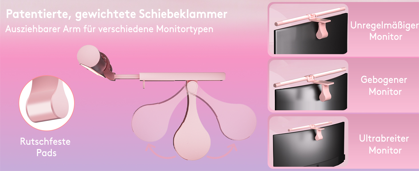 RGB-лампа для монітора Quntis 51 см з підсвічуванням, пультом керування, 15 режимів, для геймінгу, USB, для ПК, офісу