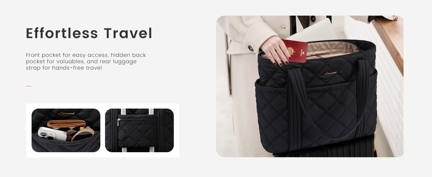 LOVEVOOK Сумка-шоппер для жінок, містка сумка-тоут, 15.6