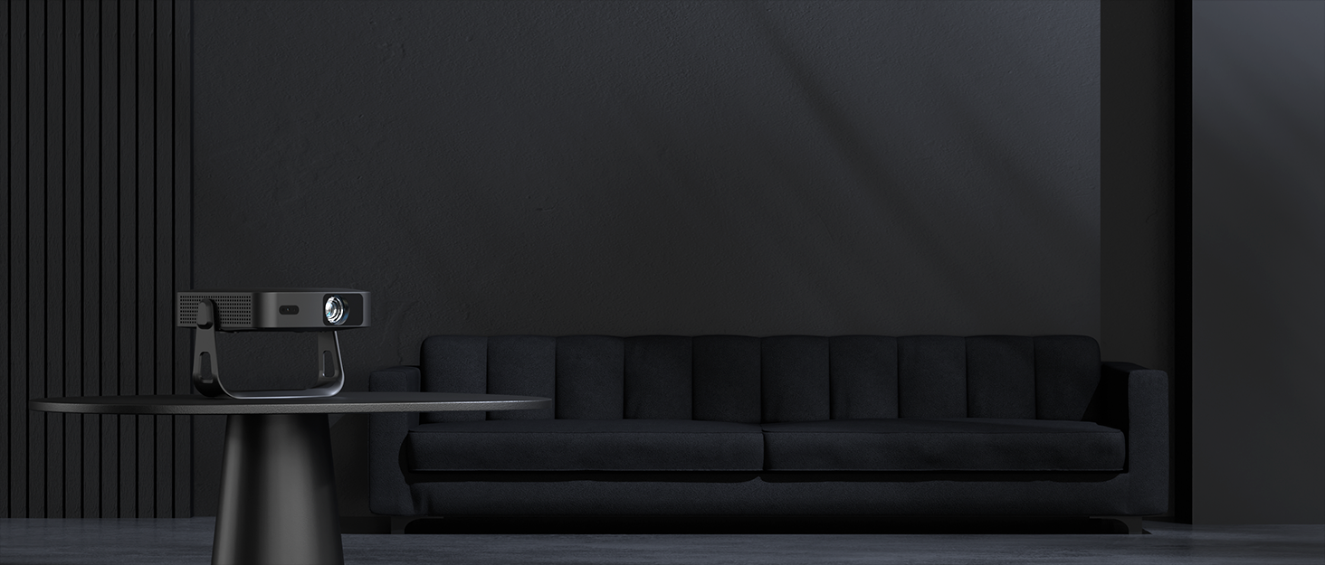 Портативний проєктор Mini Beamer 1080P Full HD 23000L з автофокусом, корекцією трапеції, WiFi6, Bluetooth та 4K підтримкою. Ідеальний для домашнього кінотеатру та підключення до телефону. 360° обертання, без додаткових додатків.