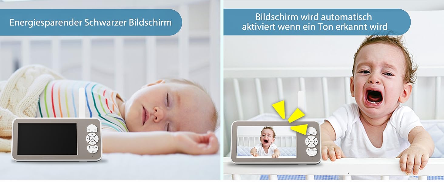 Відеоняня з камерою 2K PTZ: монітор для немовлят з нічним баченням, датчиком руху, лушпаннями, зумом 4x та записом