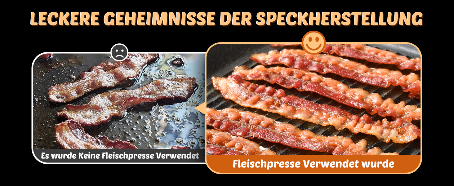 Пресс для бургерів Freelander з чавуну, набір для приготування смашених бургерів (круглий Ø 17.6 см, прямокутний 20.5 см), прес для гриля з термостійкою ручкою, великий бургерний прес для BBQ, стейків, сендвічів, чорного кольору