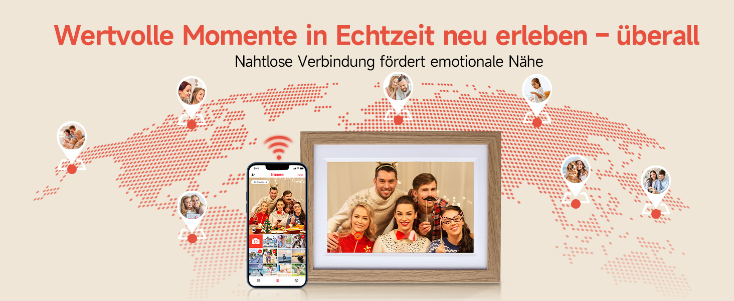 Роллеї Smart Frame WiFi 1010: Цифровий фоторубіж з Wi-Fi, 10,1