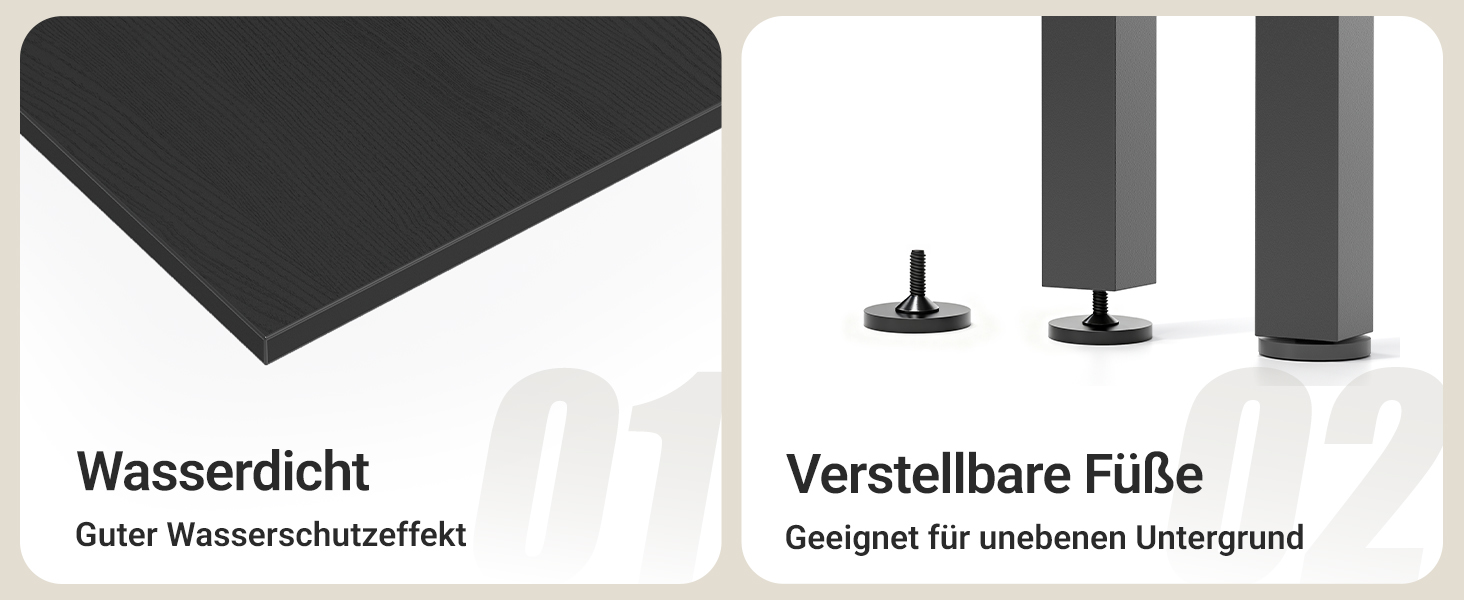 Комп'ютерний стіл Claiks з 3 шухлядами, 100x60 см, з розетками та USB, для дому та офісу, чорний