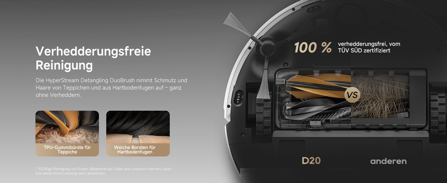 Робот-пилосос з функцією вологого прибирання Dreame L10s Pro Gen3, потужність всмоктування 13000 Па, система DuoScrub, підйом мопів 7 мм, акумулятор 5200 мАг, чорний