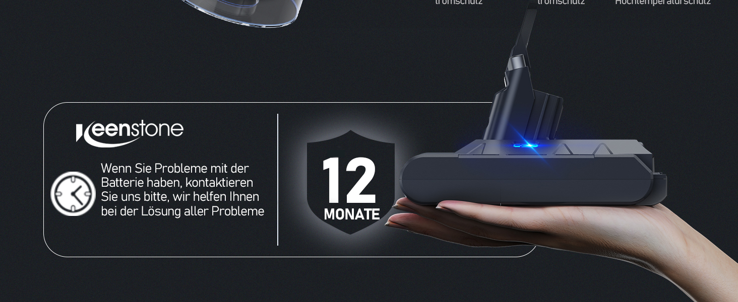 Акумулятор Keenstone V8 8000mAh для Dyson SV10 V8 Absolute/Animal/Motorhead/Fluffy: Оригінал + 3 фільтри