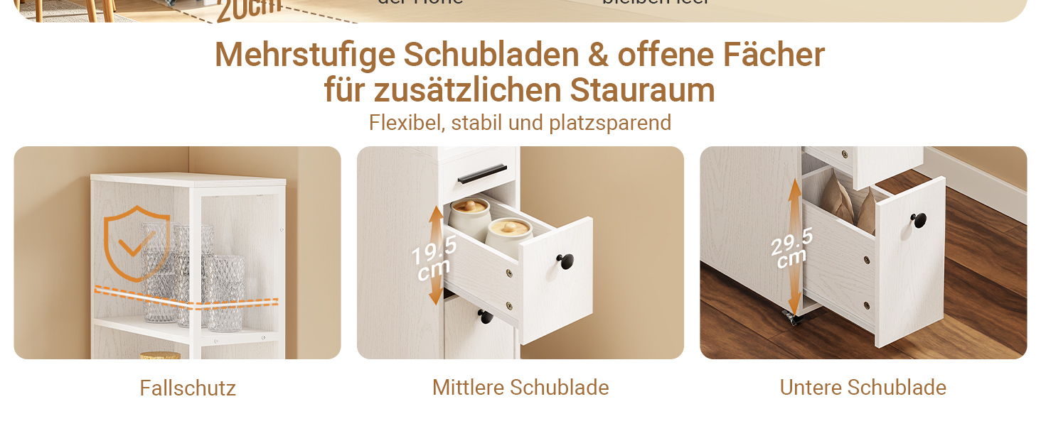 Кухонна шафа SoBuy з розеткою та 2 USB-портами, 60x40x170 см, біла — буфет з сенсорним підсвічуванням для мікрохвильовки та кавової зони, MDF/PB