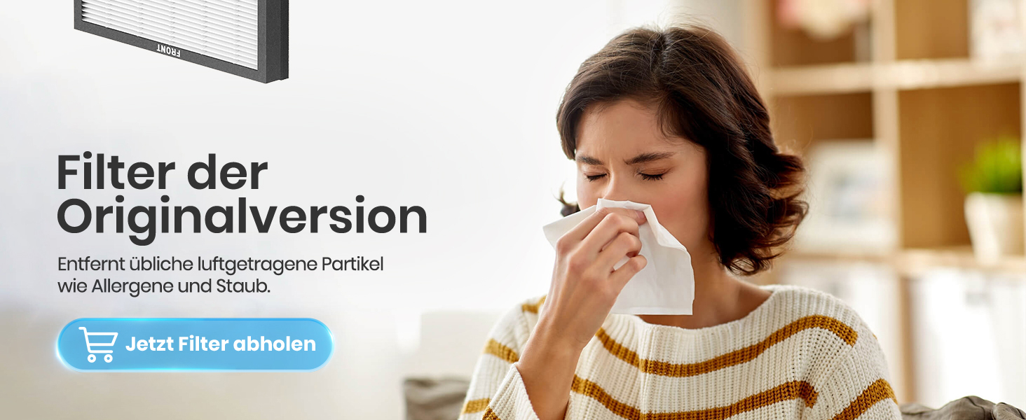 Повітряний очисник для алергіків та курців, CADR 340 м³/год, монітор PM 2,5, WiFi та Alexa, 4 режими