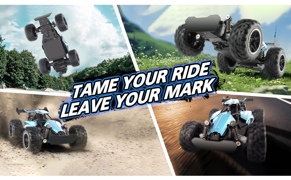 RC Автомобіль Monster Truck 1:18 2.4GHz, позашляховик, швидкість 20+ км/год, водонепроникний, синій