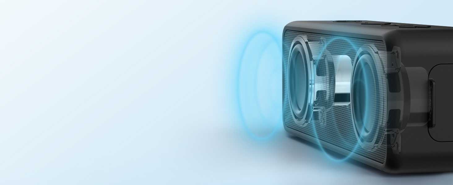 Портативна Bluetooth колонка Anker SoundCore 2 - потужний звук, глибокий бас, 24 години роботи, водонепроникність IPX7, для iPhone, Galaxy та інших пристроїв (Чорний)