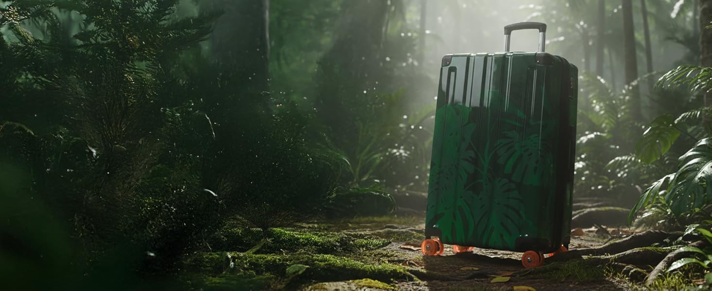 Набір валіз Hauptstadtkoffer Q-Damm (2 шт.), Trolley, TSA, Rollkoffer, валіза для подорожей (S & L), квітковий дизайн, 78 см