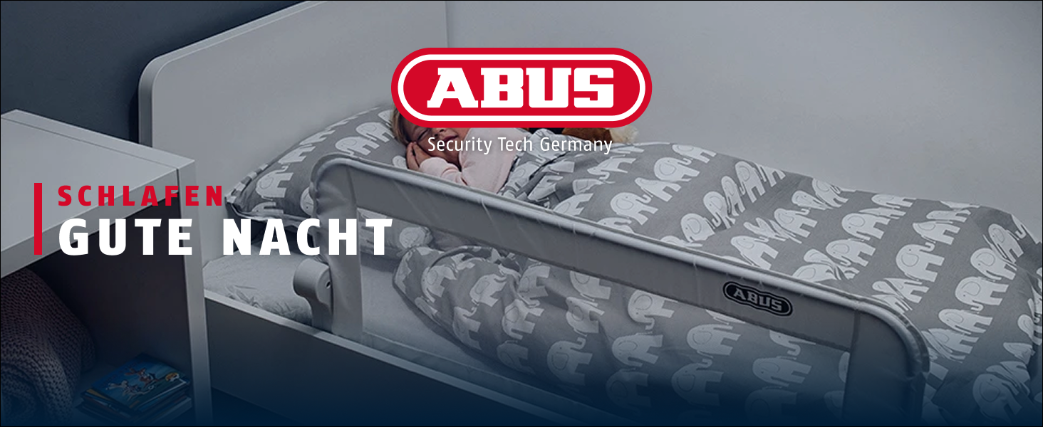 Бортик для ліжка ABUS Eric для немовлят та дітей - захист від випадання для батьківських, дитячих та сімейних ліжок - складаний для подорожей - білий, 150 см