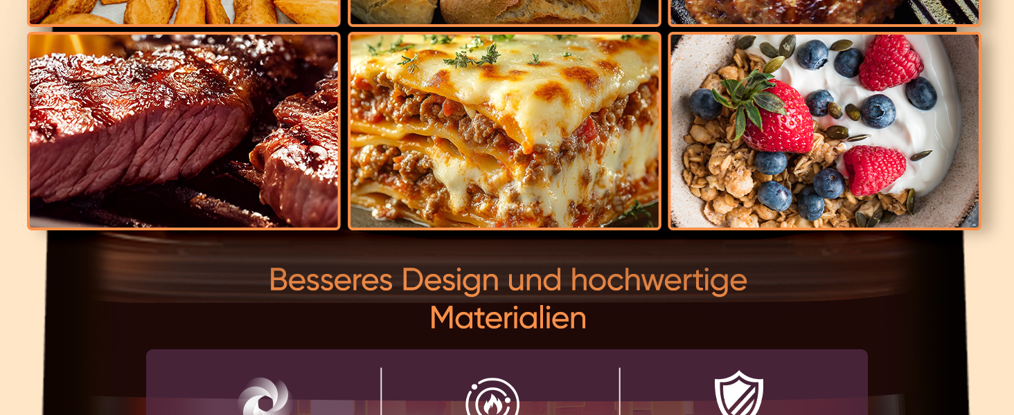 Фритюрниця без олії COSORI з 2 камерами, 10.8 л, срігау, з рецептами та нержавіючою сталлю