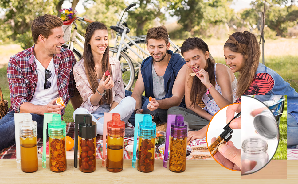 Набір скляних банок для спецій 30 шт. з дозатором, вологостійкі етикетки, 120 мл, чорний колір, з 24 пластиковими кришками