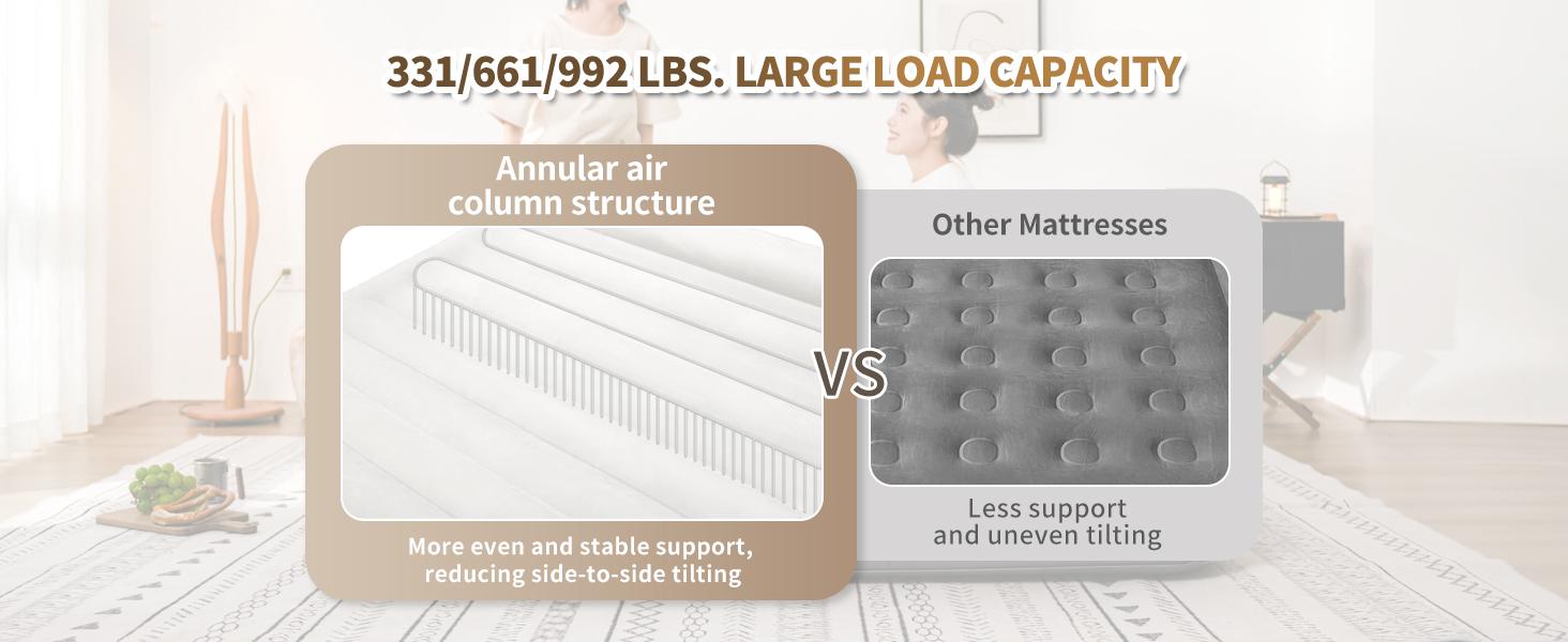 Надувний матрац Naturehike 2 особи з електричним насосом, 200x150x25 см. Самостійно надувний, преміум-якість, для кемпінгу та дому. Колір: коричневий та сірий (з подушками)