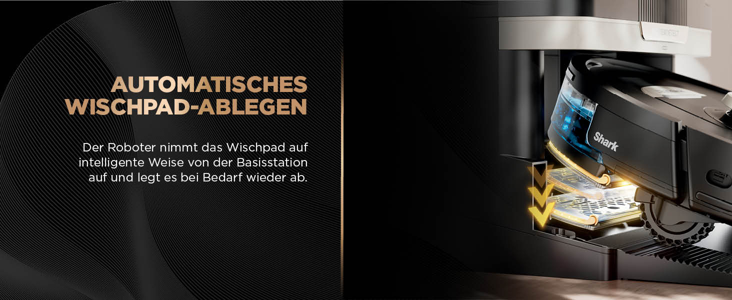 Робот-пилосос та миючий робот Shark PowerDetect RV2800ZEEU: 2-в-1, самостійне очищення, LiDAR-навігація, керування через додаток, чорний